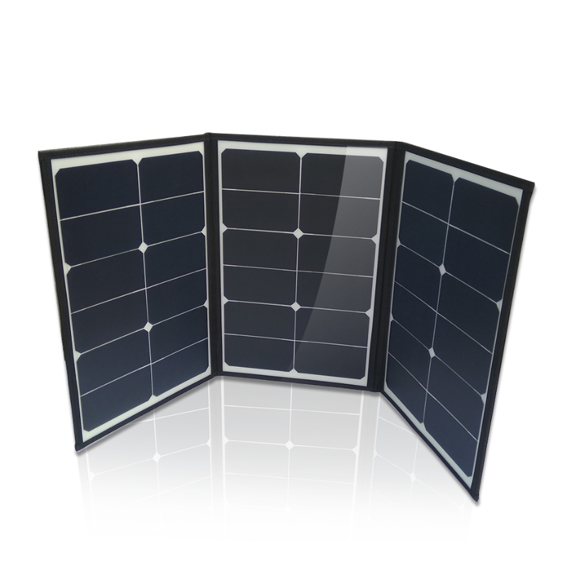 Υψηλής απόδοσης Ηλιακός πτυσσόμενος πτυσσόμενος σάκος πτυσσόμενου πλαισίου Φορητό 60W 100W 200W 120W πτυσσόμενο ηλιακό πάνελ